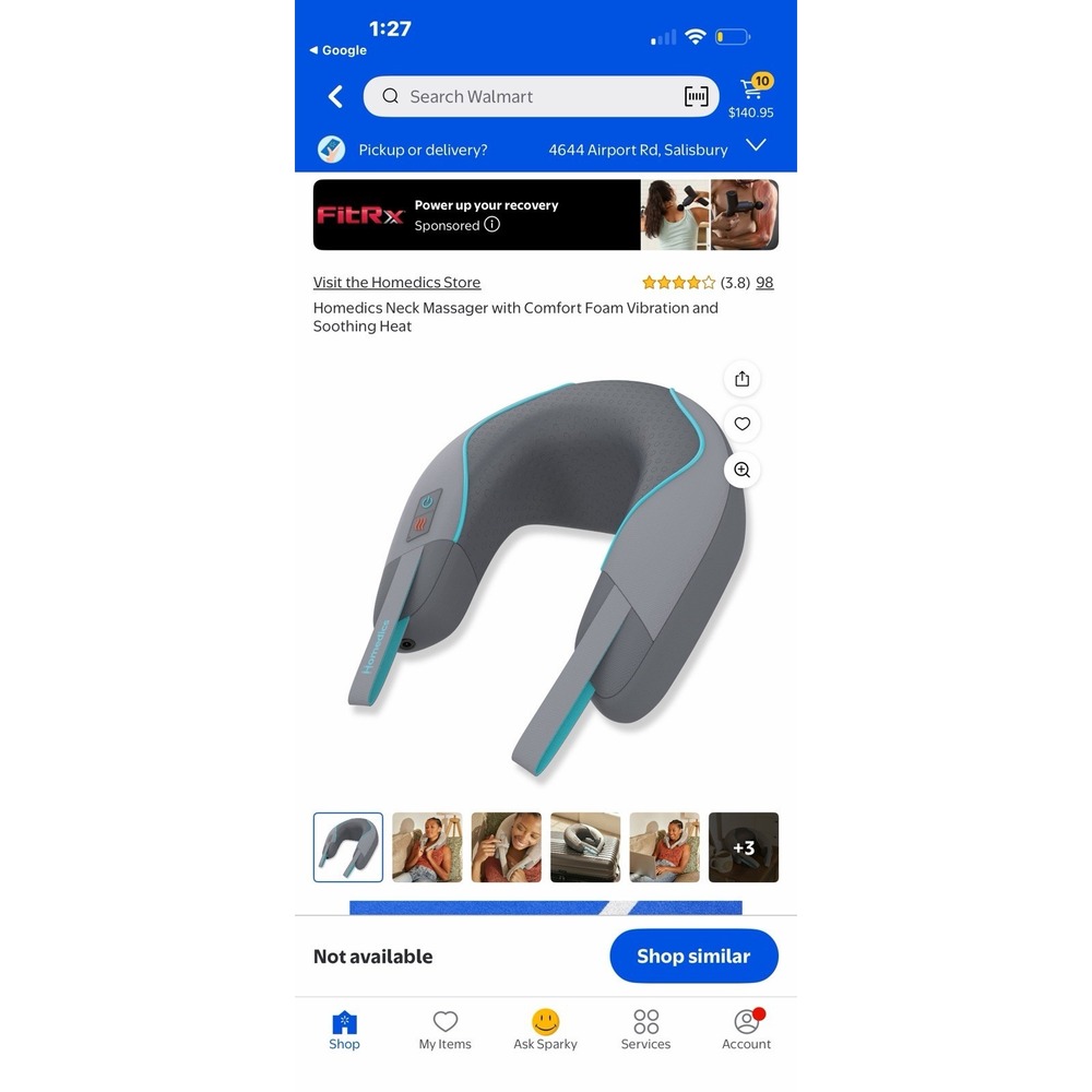 HOMEDICS - "relief for everybody" vibration Neck Massager‎ with Heat